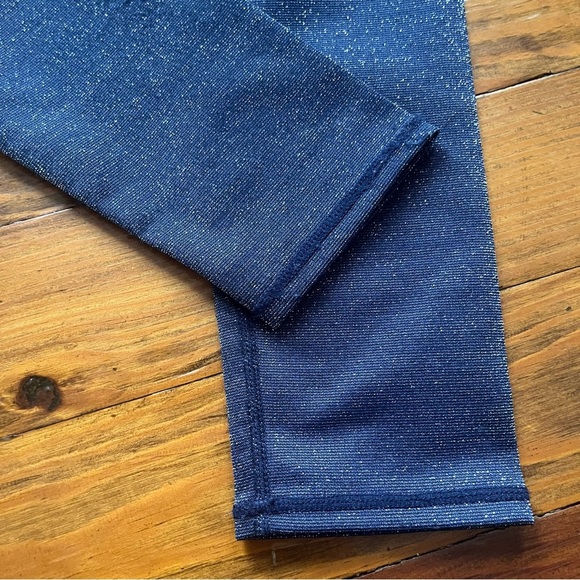 Zella Girl Navy Metallic Leggings size XL - Picture 9 of 11